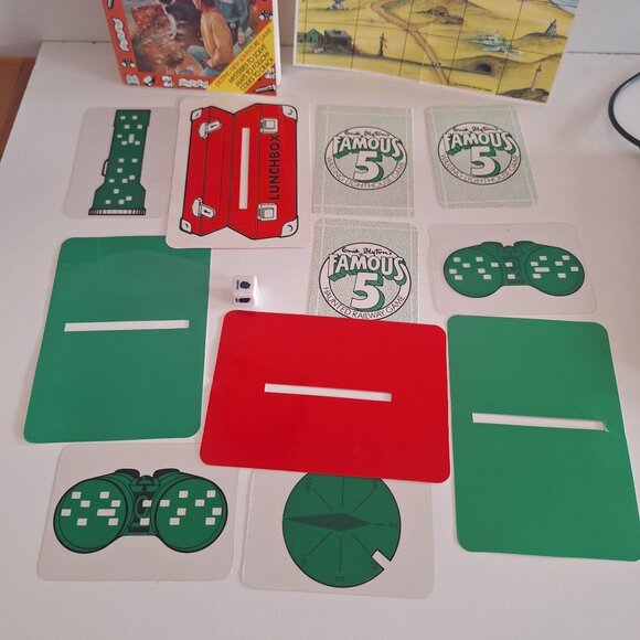 Enid Blytons Famous Five Adventure Games The Wailing Lighthouse VTG Cards Dice - Picture 6 of 6
